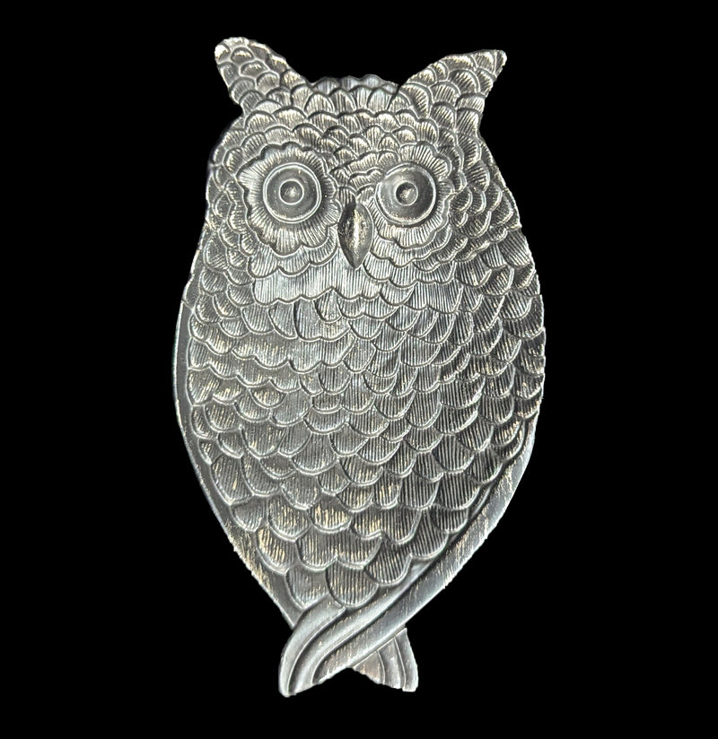 Pewter Owl Tray-Decor-Vagabond Vintage-PaxtonGate