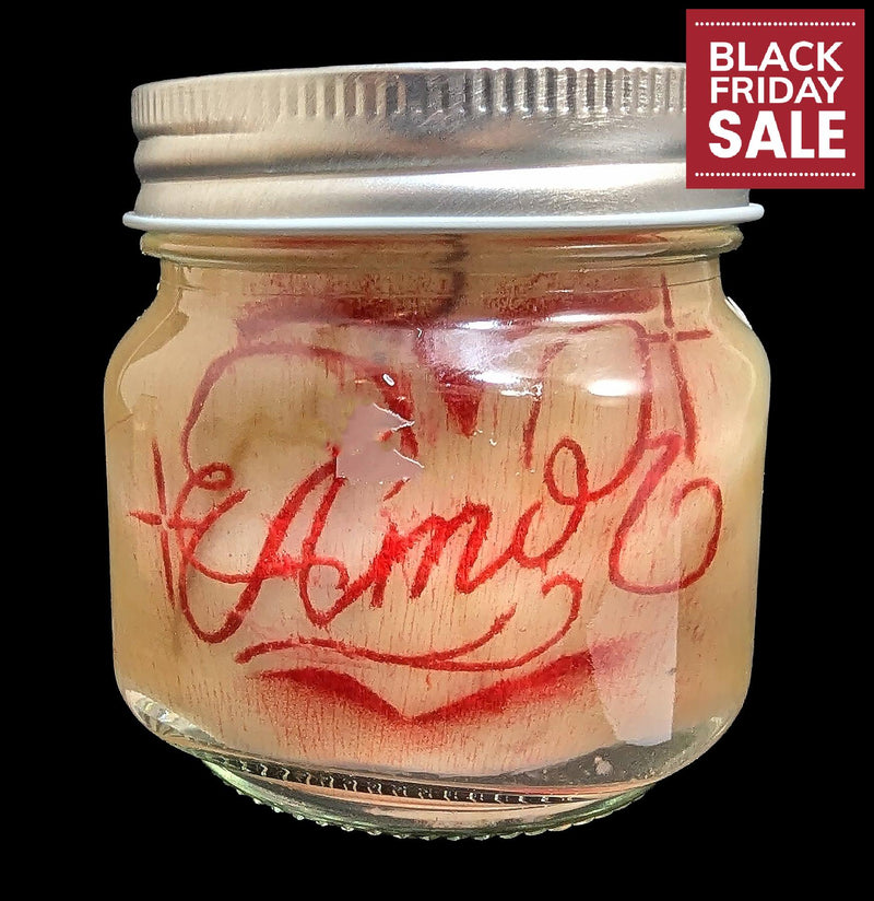 Amor Tattoo on Pig Skin Wet Specimen-WetSpecimn-Blood Money Canvas-PaxtonGate