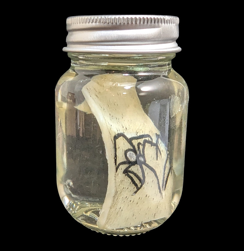 Spider Heart Tattoo on Pig Skin Wet Specimen-WetSpecimn-Blood Money Canvas-PaxtonGate
