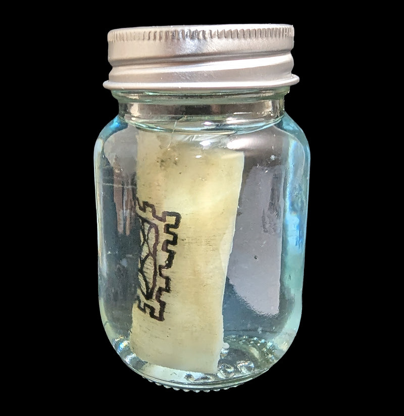 Spiderweb Stamp Tattoo on Pig Skin Wet Specimen-WetSpecimn-Blood Money Canvas-PaxtonGate