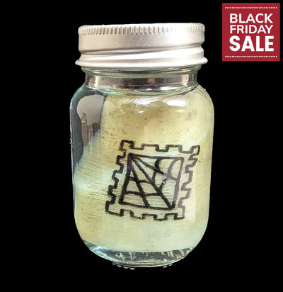 Spiderweb Stamp Tattoo on Pig Skin Wet Specimen-WetSpecimn-Blood Money Canvas-PaxtonGate