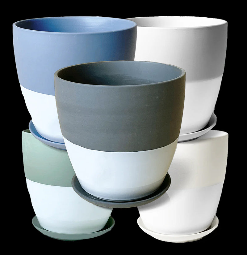 porcelain pots for indoor plants Dyad Porcelain Pot