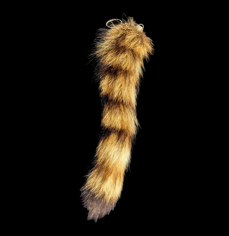 Raccoon Tail Keychain-Keychains-Black Bear Haversack-PaxtonGate