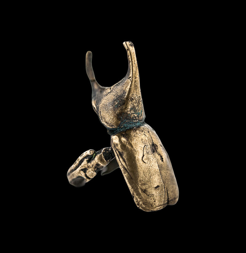 Siamese Fighting Beetle ring-Rings-Scavenger Gallery-PaxtonGate