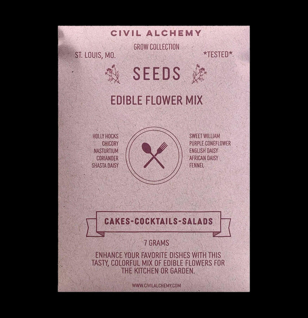 edible flower mix seeds Assorted Seed Mix Packets Edible Seed Mix