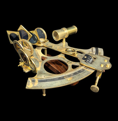 Brass Sextant in Wood Case-Equipment-Import Corner-PaxtonGate