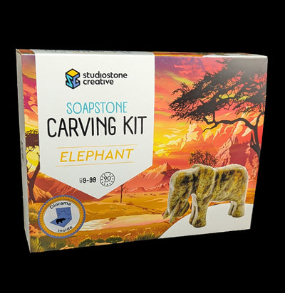 Soapstone Elephant Carving Kit-Toys-Studiostone Creative-PaxtonGate
