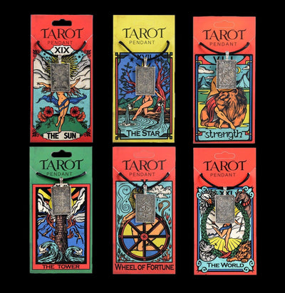 Tarot Card Necklace-Necklaces-Benjamin International-PaxtonGate