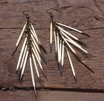 Porcupine Quill Cascading Earrings - Paxton Gate