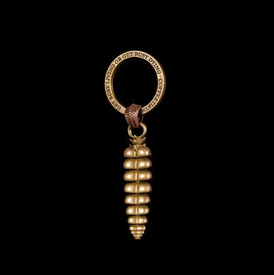 Rattlesnake Rattler Brass Pendant - Paxton Gate