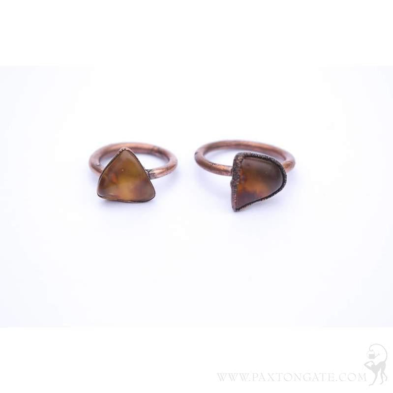 Raw Amber Ring - Paxton Gate