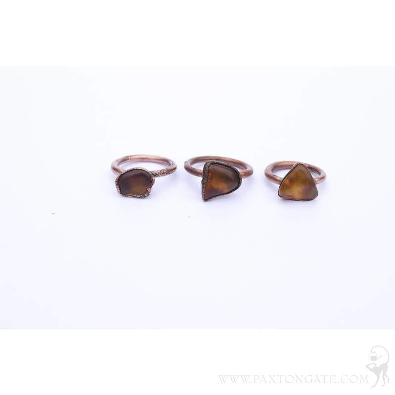 Raw Amber Ring - Paxton Gate