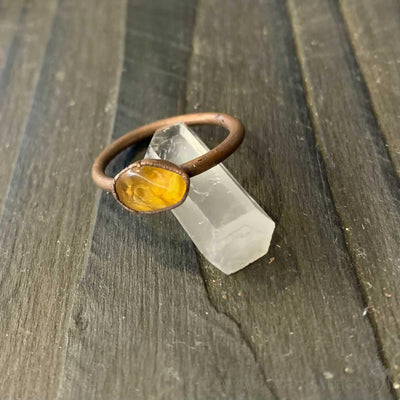 Raw Amber Ring - Paxton Gate
