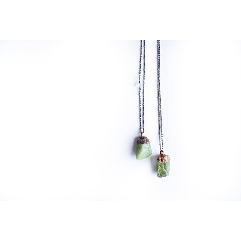 Raw Peridot Necklace - Paxton Gate