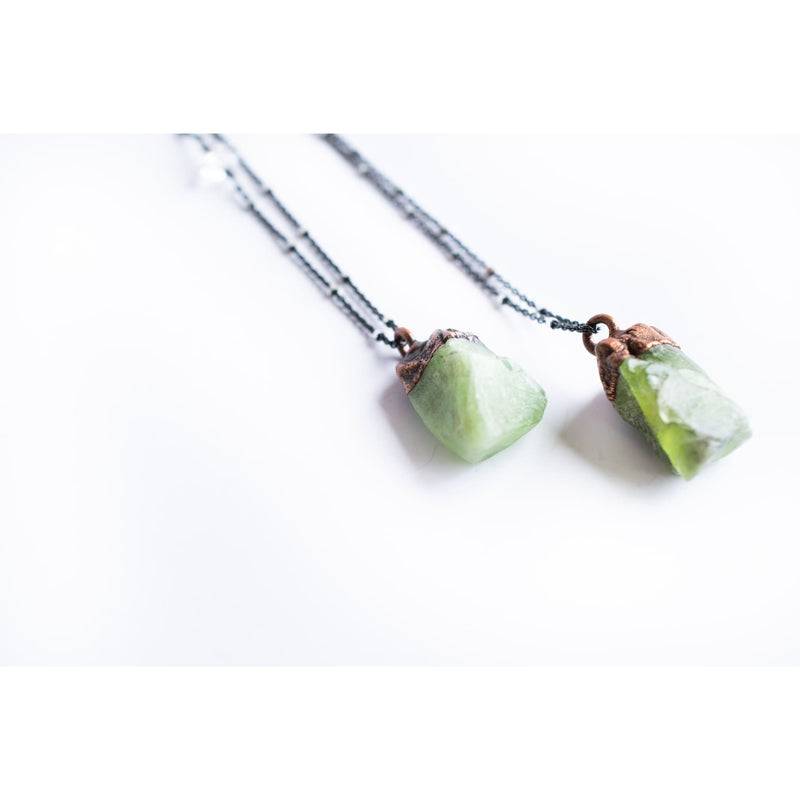 Raw Peridot Necklace - Paxton Gate