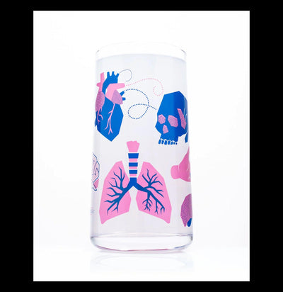 Retro Anatomy Drinking Glass-Drinkware-Cognitive Surplus-PaxtonGate