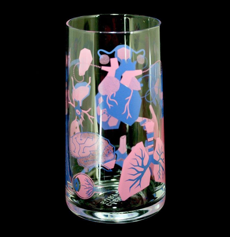 Retro Anatomy Drinking Glass-Drinkware-Cognitive Surplus-PaxtonGate