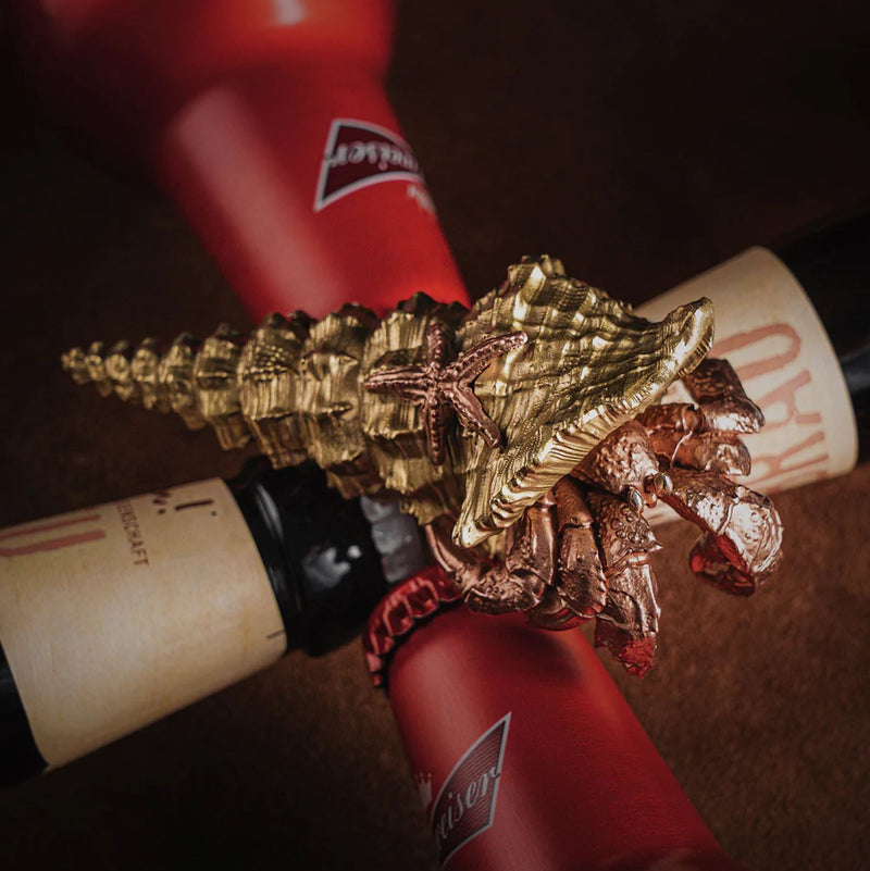 Solid Brass Hermit Crab Bottle Opener - Paxton Gate