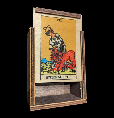 Strength Tarot Card Stash Box-CaseBwlBox-Most Amazing-PaxtonGate
