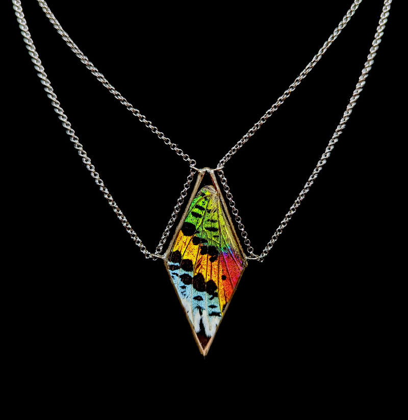 Sunset Moth Tethered Diamond Necklace-Necklaces-Hart Variations-PaxtonGate