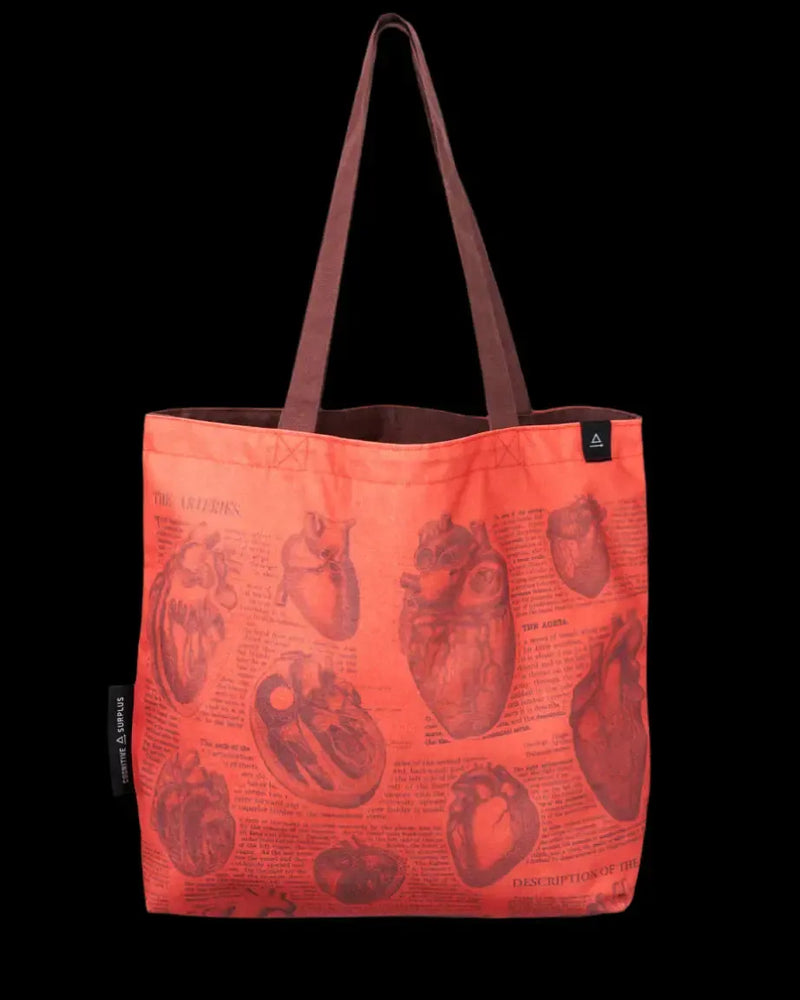 Anatomical Heart Tote Bag-Bags-Cognitive Surplus-PaxtonGate