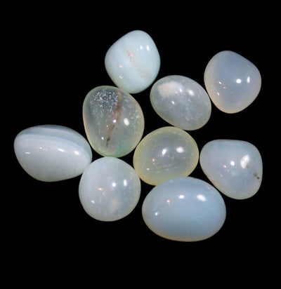 Tumbled Aqua Chalcedony Crystal - Paxton Gate