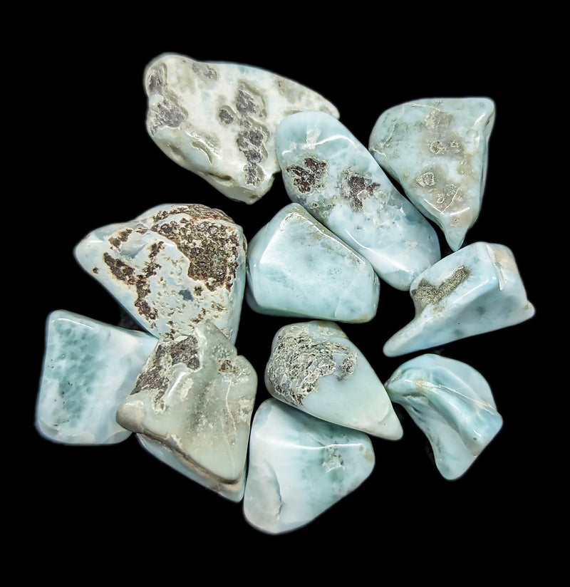 Tumbled Larimar Stone-Minerals-Hidden Gem Gallery-PaxtonGate