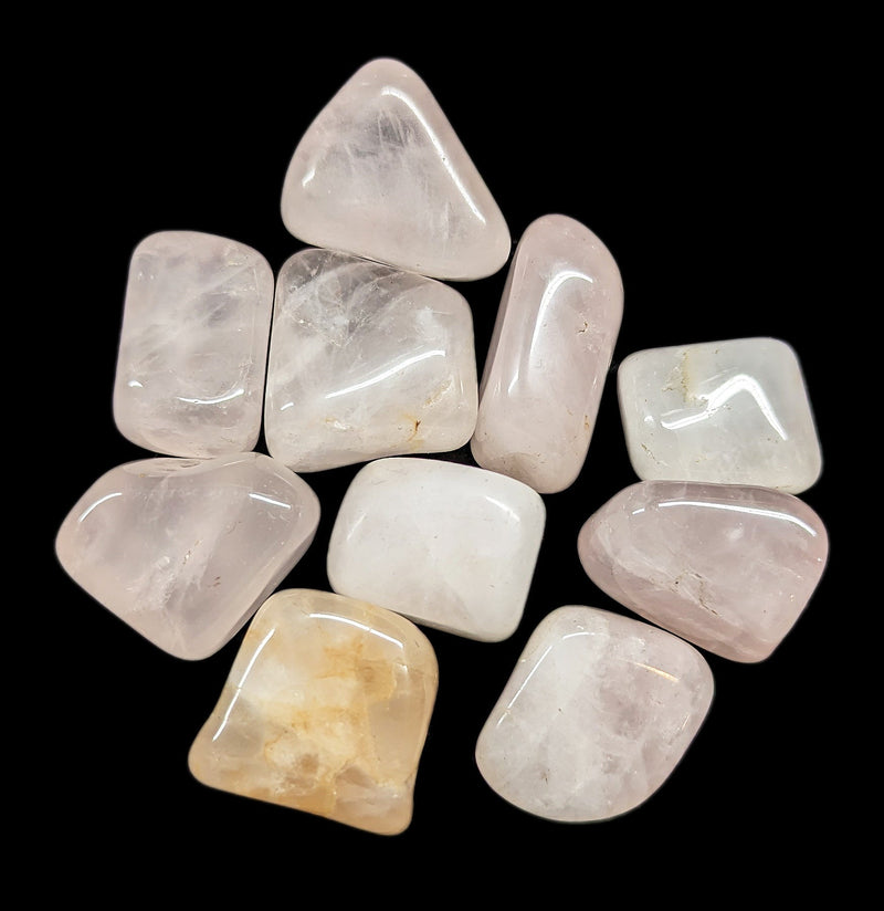 Tumbled Rose Quartz Crystal-Minerals-Quasar Gems-PaxtonGate