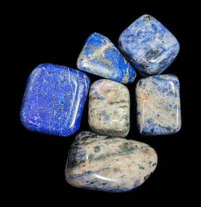 Tumbled Sodalite Stone-Minerals-Quasar Gems-PaxtonGate