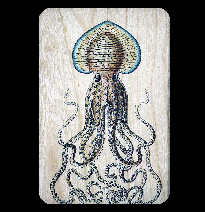 Wooden Octopus Postcard - Paxton Gate