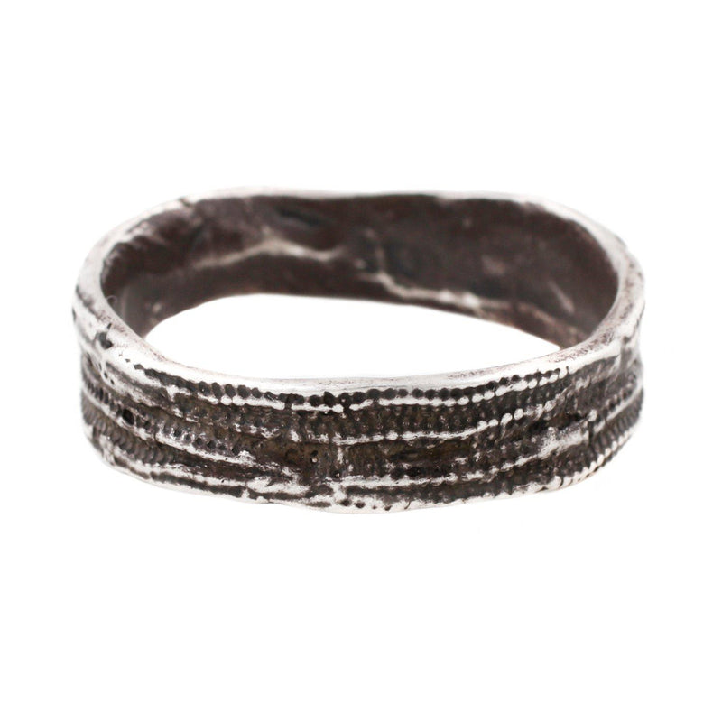 Oxidized Silver Double Sea Urchin Band - Paxton Gate