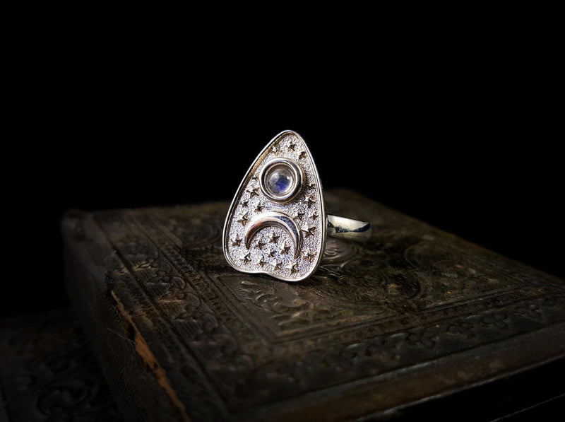 Séance Planchette Ring with White Well Opal - Paxton Gate