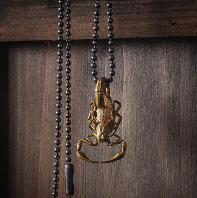 Scorpion Brass Pendant with Ring - Paxton Gate