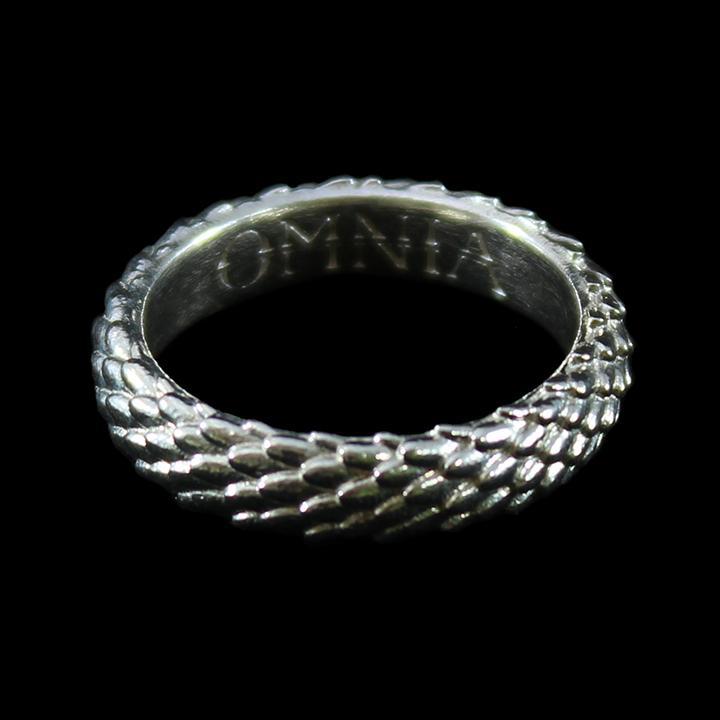 Polished Silver Mini Draco Ring - Paxton Gate