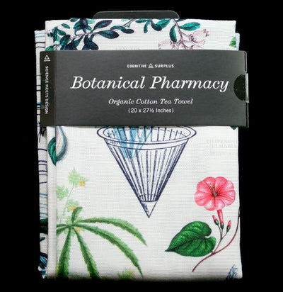 Botanical Pharmacy Printed Tea Towel - Paxton Gate