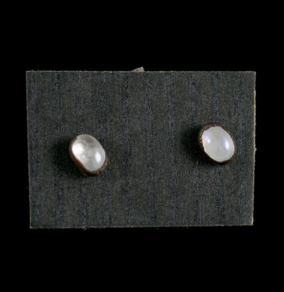 Moonstone Stud Earrings - Paxton Gate
