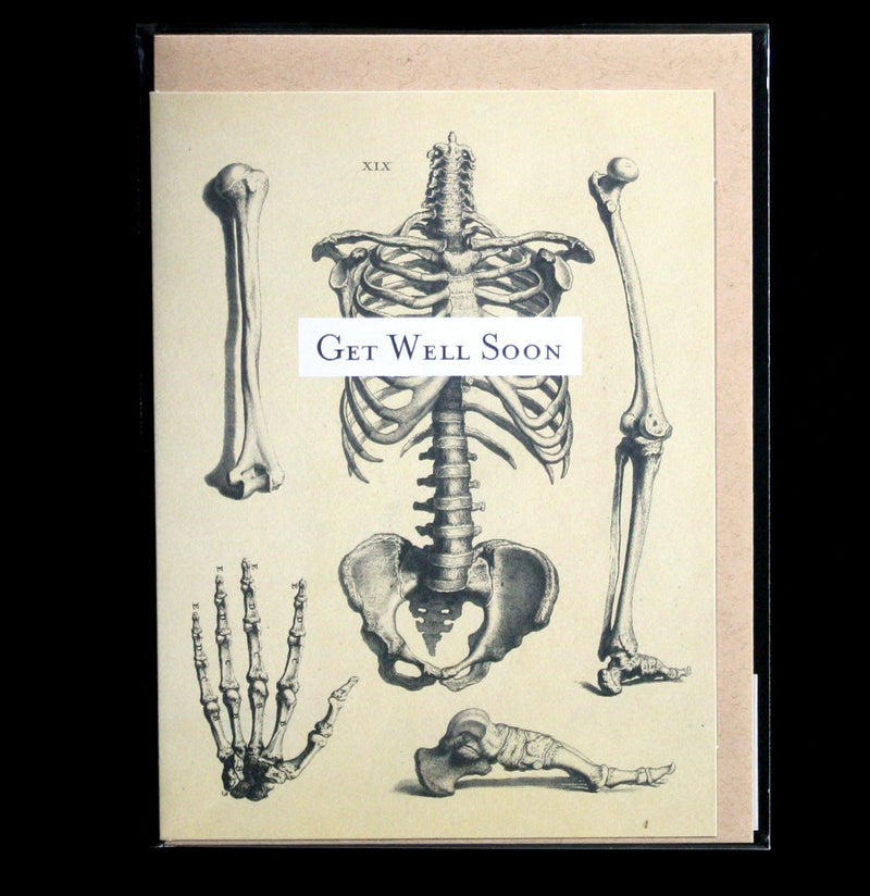 Skeleton Get Well Greeting Card - Paxton Gate
