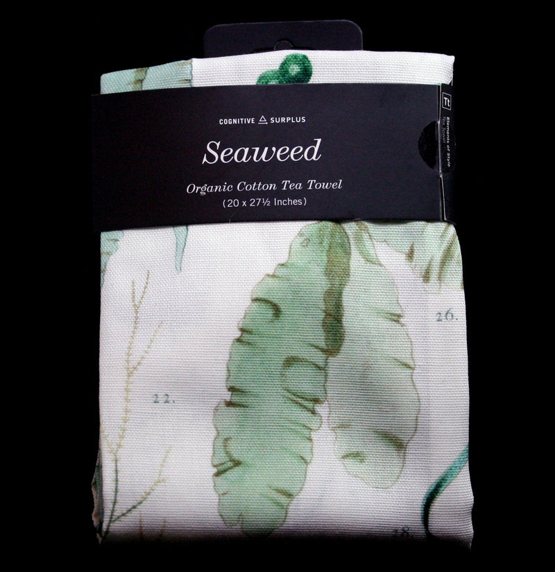 Seaweed Printed Tea Towel - Paxton Gate