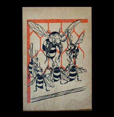 Bee Meeting Wood Postcard - Paxton Gate