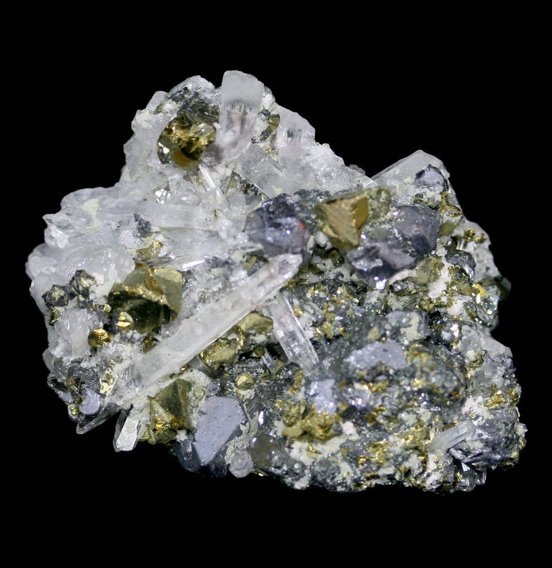 Quartz Crystal Cluster with Sphalerite & Bornite - Paxton Gate