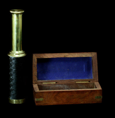Metal Telescope With Wood Case - Paxton Gate