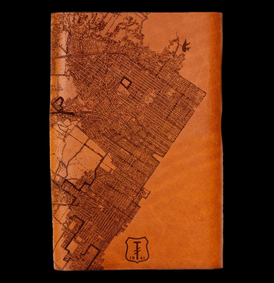Leather Los Angeles Map Journal - Paxton Gate