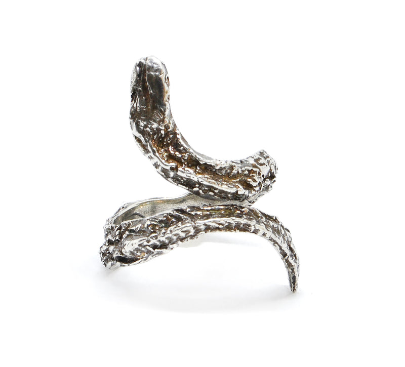 Sterling Silver Medea Single Snake Ring - Paxton Gate