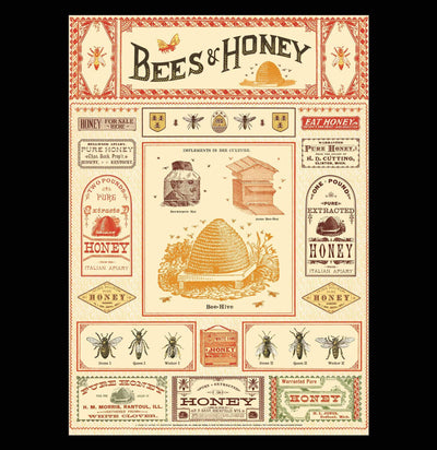 Bees & Honey Poster Wrap - Paxton Gate
