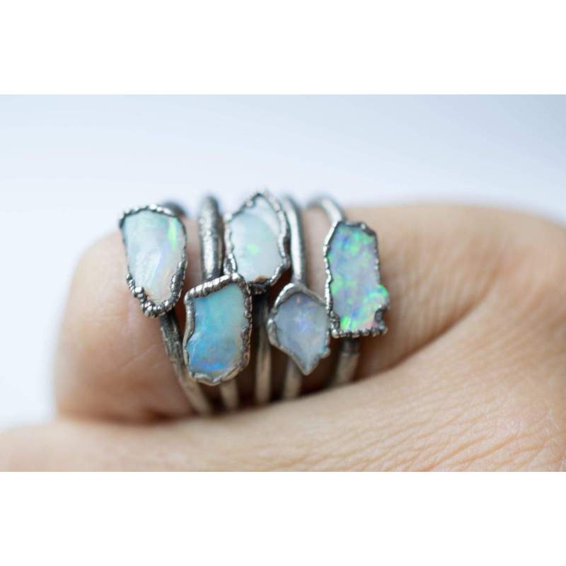 Tiny Raw Opal Ring - Paxton Gate