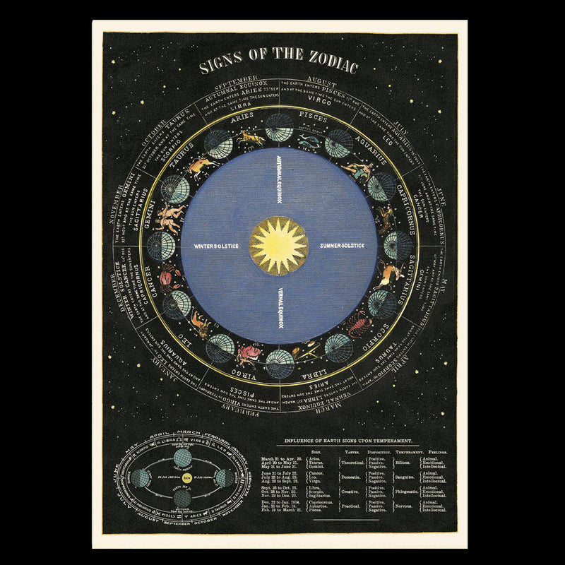 Zodiac Chart Poster Wrap - Paxton Gate